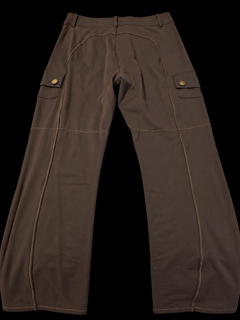 Halara Cargo Pocket Straight Leg Pants in Brown XS - Picture 3 of 5